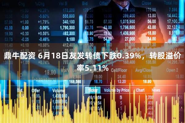 鼎牛配资 6月18日友发转债下跌0.39%，转股溢价率5.11%