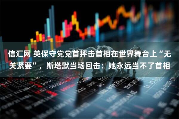 信汇网 英保守党党首抨击首相在世界舞台上“无关紧要”，斯塔默当场回击：她永远当不了首相