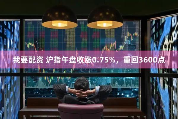 我要配资 沪指午盘收涨0.75%，重回3600点